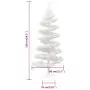 Albero di Natale a Spirale con Base e LED Bianco 150 cm PVC