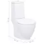 Vaso WC in Ceramica Base con Scarico Dietro Bianco