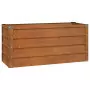 Fioriera da Giardino Grigia 100x40x45 cm Acciaio Corten