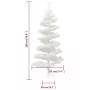 Albero di Natale a Spirale con Base e LED Bianco 180 cm PVC