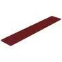 Pannelli Murali 12 pz Rosso Vino 90x15 cm Tessuto 1,62 m²