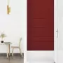 Pannelli Murali 12 pz Rosso Vino 90x15 cm Tessuto 1,62 m²