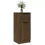 Credenza Rovere Marrone 30x30x70 cm in Legno Multistrato