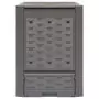 Compostiera Giardino Marrone 60x60x83 cm 300 L Rattan Plastica