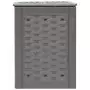 Compostiera Giardino Marrone 60x60x83 cm 300 L Rattan Plastica