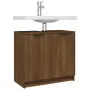 Mobile Bagno Rovere Marrone 64,5x33,5x59cm in Legno Multistrato