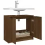 Mobile Bagno Rovere Marrone 64,5x33,5x59cm in Legno Multistrato