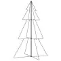 Albero di Natale a Cono 240 LED per Interni Esterni 118x180 cm