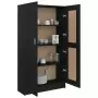 Libreria Nera 82,5x30,5x150 cm in Truciolato