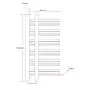 Portasciugamano Radiatore Riscaldamento Centrale Dritto 500x1200 mm