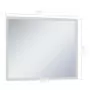 Specchio da Parete a LED per Bagno con Sensore Tattile 80x60cm