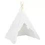 Tenda Tipi Bimbi Borsa Bianco Microfibra Strisce 120x120x150cm