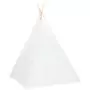 Tenda Tipi Bimbi Borsa Bianco Microfibra Strisce 120x120x150cm