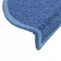 Tappetini per Scale 15 pz Blu 56x17x3 cm