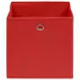 Contenitori 10 pz in Tessuto non Tessuto 28x28x28cm Rosso