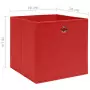 Contenitori 10 pz in Tessuto non Tessuto 28x28x28cm Rosso