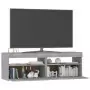 Mobile Porta TV con Luci LED Grigio Sonoma 120x35x40 cm