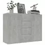 Credenza Grigio Cemento 88x30x65 cm in Truciolato