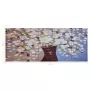 Set Stampa su Tela da Muro Fiori in Vaso Multicolore 150x60 cm