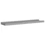 323935  Picture Frame Ledge Shelves 2 pcs Grey 60x9x3 cm MDF