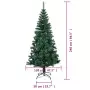 Albero di Natale Artificiale Punte Iridescenti Verde 240 cm PVC