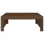 Tavolino Salotto Rovere Marrone 100x100x35 cm Legno Multistrato