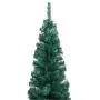 Albero di Natale Artificiale Sottile Supporto Verde 210 cm PVC