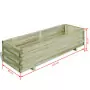 Letto Rialzato 120x40x30 cm in Legno Rettangolare