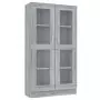 Mobile Vetrina Grigio Sonoma 82,5x30,5x150 cm Legno Multistrato