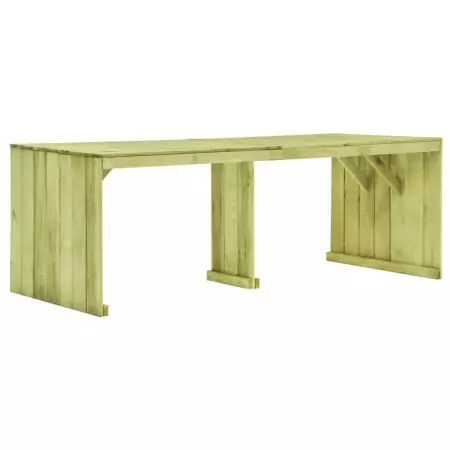 Tavolo da Giardino 220x101,5x80 cm Legno di Pino Impregnato