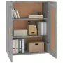 Mobile a Parete Grigio Sonoma 69,5x32,5x90 cm Legno Multistrato