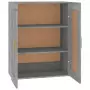 Mobile a Parete Grigio Sonoma 69,5x32,5x90 cm Legno Multistrato