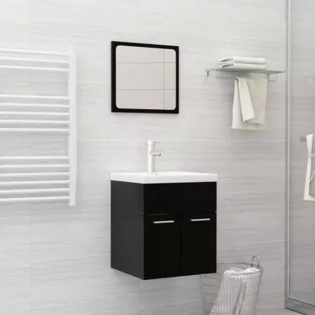 Lavabo da Incasso con Rubinetto 42x39x18 cm in Ceramica Bianco