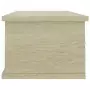 Scaffale Cassetti a Muro Rovere Sonoma 88x26x18,5 cm Truciolato