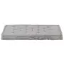 Cuscino per Pallet e Pavimento in Cotone 120x80x10 cm Grigio