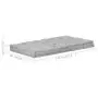 Cuscino per Pallet e Pavimento in Cotone 120x80x10 cm Grigio