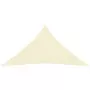 Parasole a Vela Oxford Triangolare 4,5x4,5x4,5 m Crema