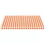 Tessuto di Ricambio per Tenda da Sole Giallo e Arancio 4,5x3,5m