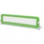 Sponde Letto per la Sicurezza dei Bambini 2 pz Verde 150x42 cm