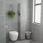 Armadio da Bagno Grigio Cemento 25x25x170 cm in Truciolato