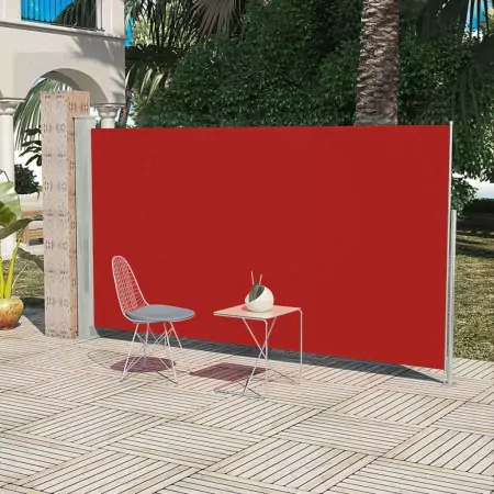 Tendalino Laterale per Patio Terrazzo 160 x 300 cm Rosso