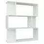 Libreria/Divisorio Bianco 80x24x96 cm in Legno Multistrato