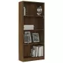 Libreria 4 Ripiani Rovere Marrone 60x24x142cm Legno Multistrato