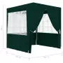 Gazebo Professionale con Pareti 2,5x2,5 m Verde 90 g/m²