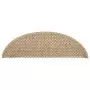 Tappeti Autoadesivi Scale Aspetto Sisal 15 pz 56x20 cm Sabbia