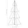 Albero di Natale a Cono 360 LED per Interni Esterni 143x250 cm