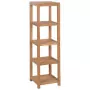 Scaffale per Bagno a 4 Ripiani in Massello di Teak 42x42x165cm