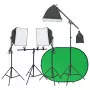 Kit per Studio Fotografico con Set di Luci e Fondale