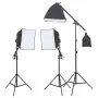 Kit per Studio Fotografico con Set Luci, Fondale e Riflettore