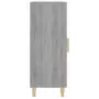 Credenza Grigio Sonoma 34,5x34x90 cm in Legno Multistrato